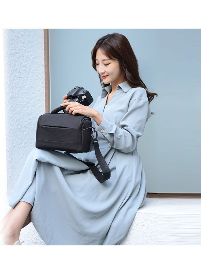 NIBEMINENT Portable Breathable Zipper DSLR Shoulder Camera Bag Black  - Image 5
