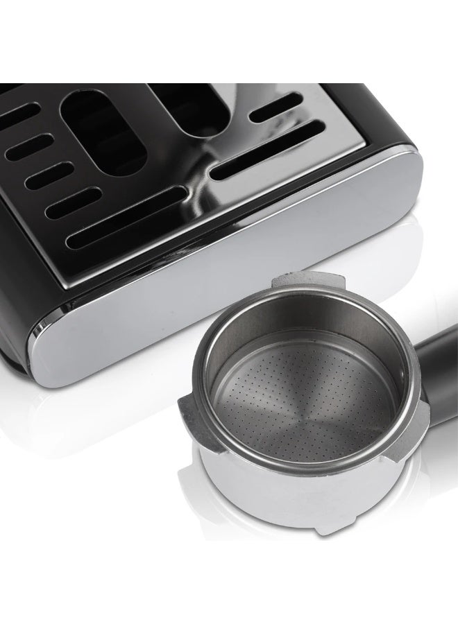 RAF Semi-Automatic Italian Coffee Machine 1300W – 20 Bar Espresso Maker with 1.2L Water Tank, Dual Boiler System, Milk Frother Steam Wand, Easy Operation & Cleaning - Image 5