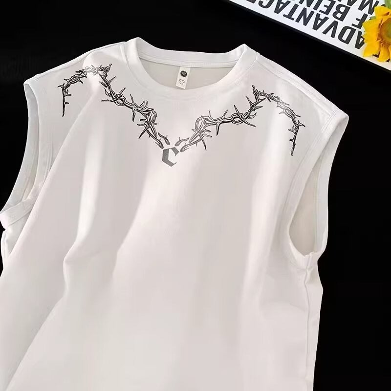 Summer Youth Hong Kong Style Trendy Sleeveless Short-Sleeved Popular Simple Versatile Suede Vest Waistcoat Product - Image 3