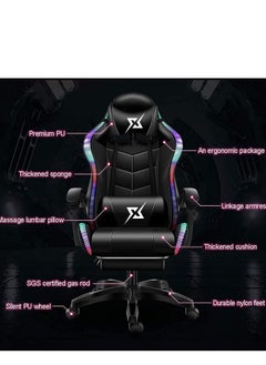 Cool Baby COOLBABYGaming Chair LED Light Racing Chair,Ergonomic office Massage Chair  - Image 5