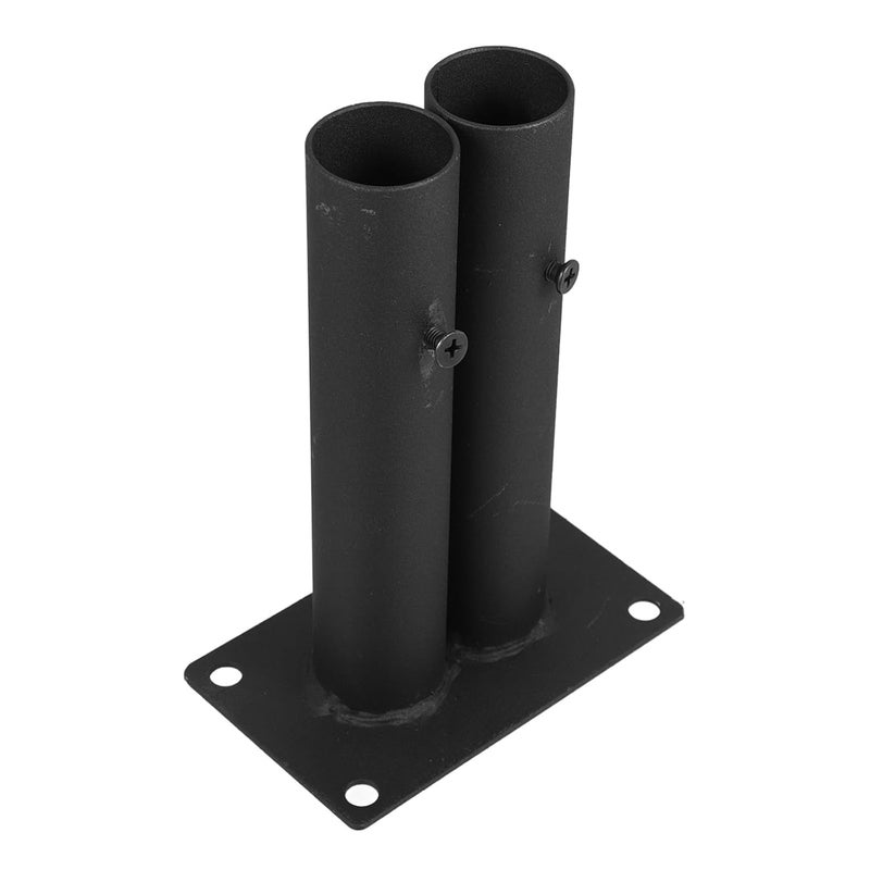DOITOOL Fence Base Set for Yard and Garden Fencing Plastic Fence Support Holder with Double Tube Insert Outdoor Post Anchors for Large Dog Barrier - Image 1