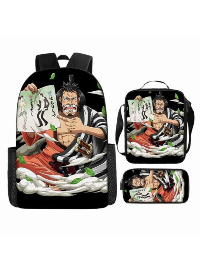 عام أحدث نموذج عالمي من الكرتون طباعة ثلاثة قطعة حقيبة مجموعة ( الطلاب ، الأطفال ، الأصدقاء ، نزهة ، تسلق الجبال ، الخ . ) - Image 3