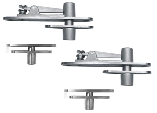 Litlheim 2Pack HeavyDuty Stainless Steel 360 Door Pivot Hinge System Durable Hinges for Wood Doors 220lbs Capacity - Image 1