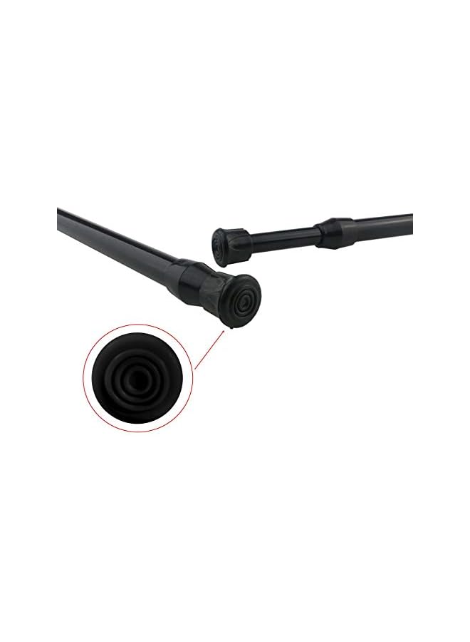 The Bros Cupboard Bars Tension Rods, 6 Pack Spring Tensions Rods Steel Adjustable Tension Curtain Rod Closet Rod Window Rods (Black, 11.8-20 Inches) - Image 5