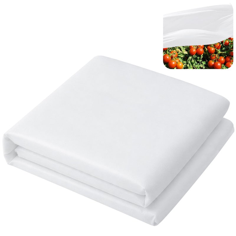 DECOHS 30 x 10 Ft Plant Sun Protection Cloth, Garden Plant Shade Cloth, Non-Woven White Light Refraction Sunshade Cloth for Protecting Plants Vegetable Rows from Direct Sunlight - Image 1