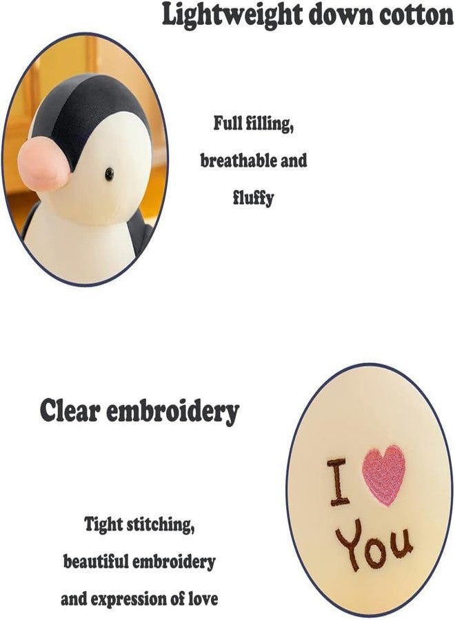 AVSHUB Penguin Stuffed Animal,Cute Stuffed Penguin Plush Soft Toys for Kids Boys with I Love You Embroidery (9.8 Inch) - Image 3