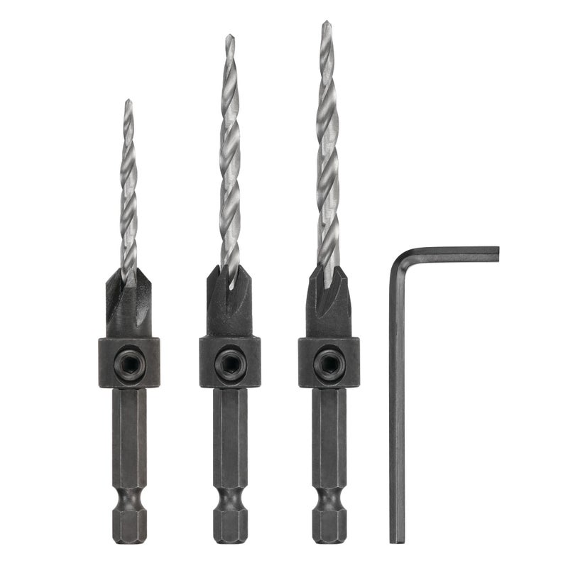 DEWALT DEWALT Countersink Drill Bit Set #6, #8, #10, 3-Piece (DW2535)  - Image 1