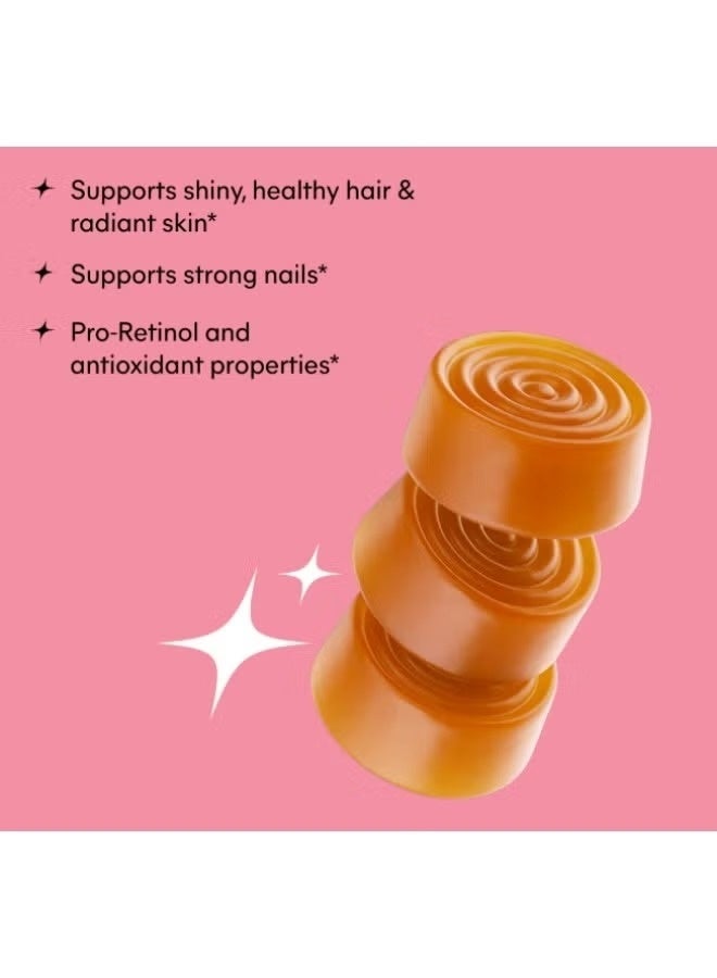 Lemme, Glow, Hair, Skin & Nails Gummies, Peach, 60 Gummies - Image 3