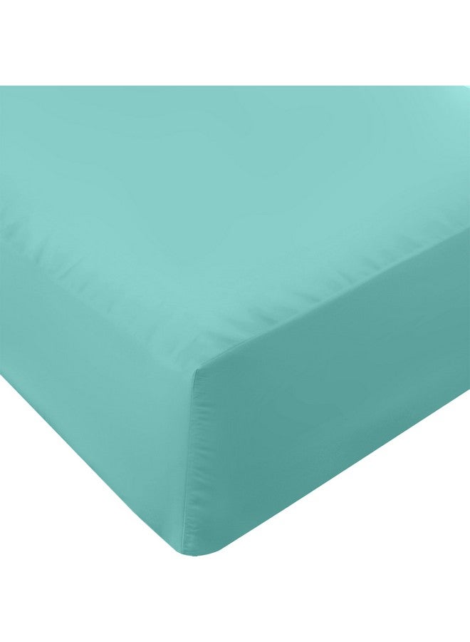 Utopia Bedding Full Fitted Sheet - Bottom Sheet - Deep Pocket - Soft Microfiber - Shrinkage and Fade Resistant - Easy Care -1 Fitted Sheet Only (Spa Blue) - Image 1
