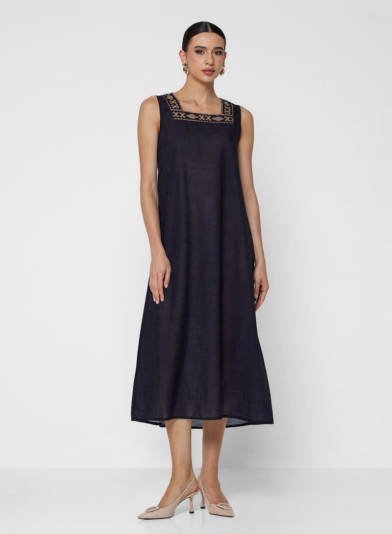 Khizana Abaya With Print Border - Image 4