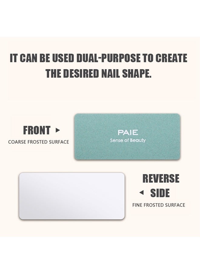 10 Pcs Manicure Nail File, Double Sided Nail Buffers Blocks Set, Nail Buffers Sanding Blocks for Acrylic Nails Gel Polish Nails (Green) - Image 3