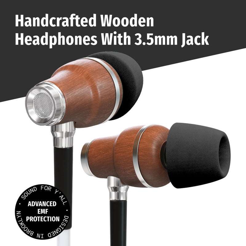 Symphonized Premium Airtube Headphones EMF Earbuds, 3D Sound, Microphone Volume Control, 8mm Bass Drivers Granting High Audio Quality 3.5mm Audio Jack - Image 2