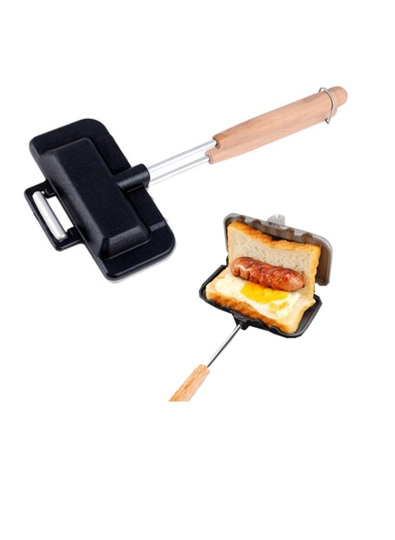 OASIS-TH Sandwich Frying Pan, Aluminum Baking Disk Flip Frying Pan Suitable For Grilled Cheese, Pancakes, Omelettes, Hot Dogs, Bread And Toast - Image 1