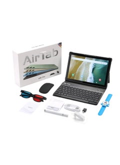 AirTab 10.1 -Inch Smart Tablet U25 PRO Android 13 Tablet With 1TB Storage and 16GB RAM Quad Core Wi-Fi LTE Dual Sim with Touch Pen and Keyboard - BLACK  - Image 1