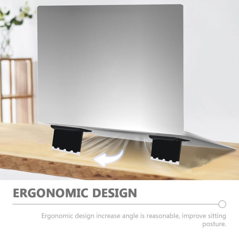 Foldable Black Laptop Stand Portable Cooling Riser for Notebook Computers Desk Travel - Image 4