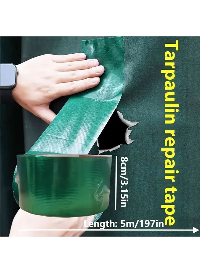 Heavy Duty Fiberglass Repair Tape 5cm x 5m Blue Waterproof Strong Adhesive for Tarps Tents Outdoor - Image 3