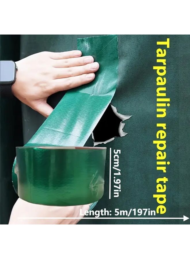 Heavy Duty Fiberglass Repair Tape 5cm x 5m Blue Waterproof Strong Adhesive for Tarps Tents Outdoor - Image 4