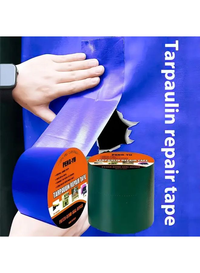Heavy Duty Fiberglass Repair Tape 5cm x 5m Blue Waterproof Strong Adhesive for Tarps Tents Outdoor - Image 2