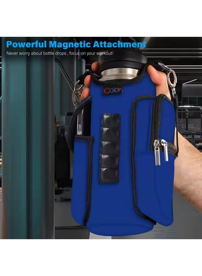 1 Spot Oxford Cloth Magnetic Bag Water Bottle Holder Fitness Kettle Bag With Phone Pocket And Gym Accessories Storage Bag Fitness