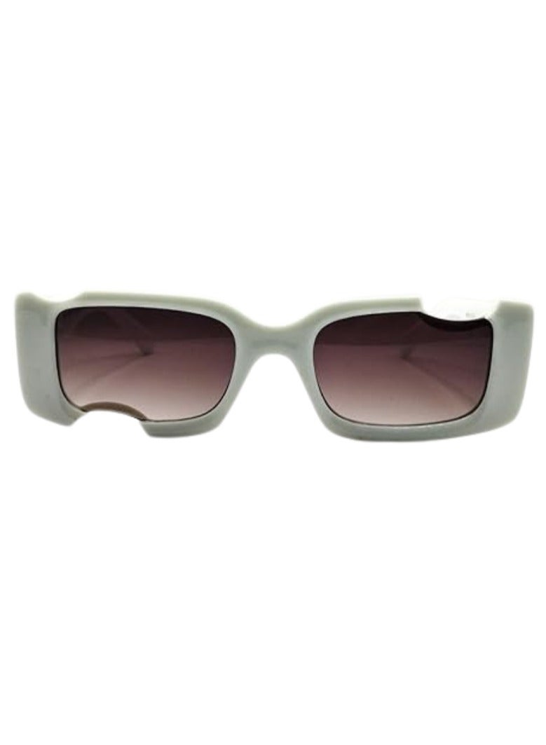 Shein Irregular Small Rectangular Sunglasses for Women and Men UV Protection - Image 3
