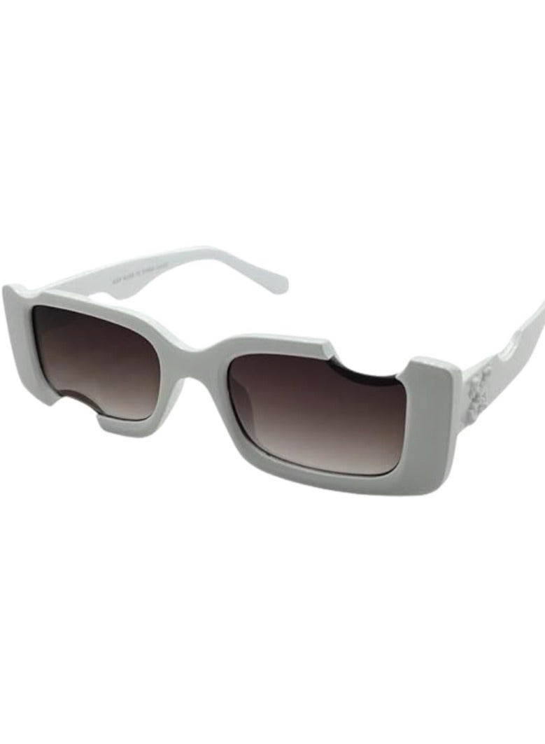 Shein Irregular Small Rectangular Sunglasses for Women and Men UV Protection - Image 2