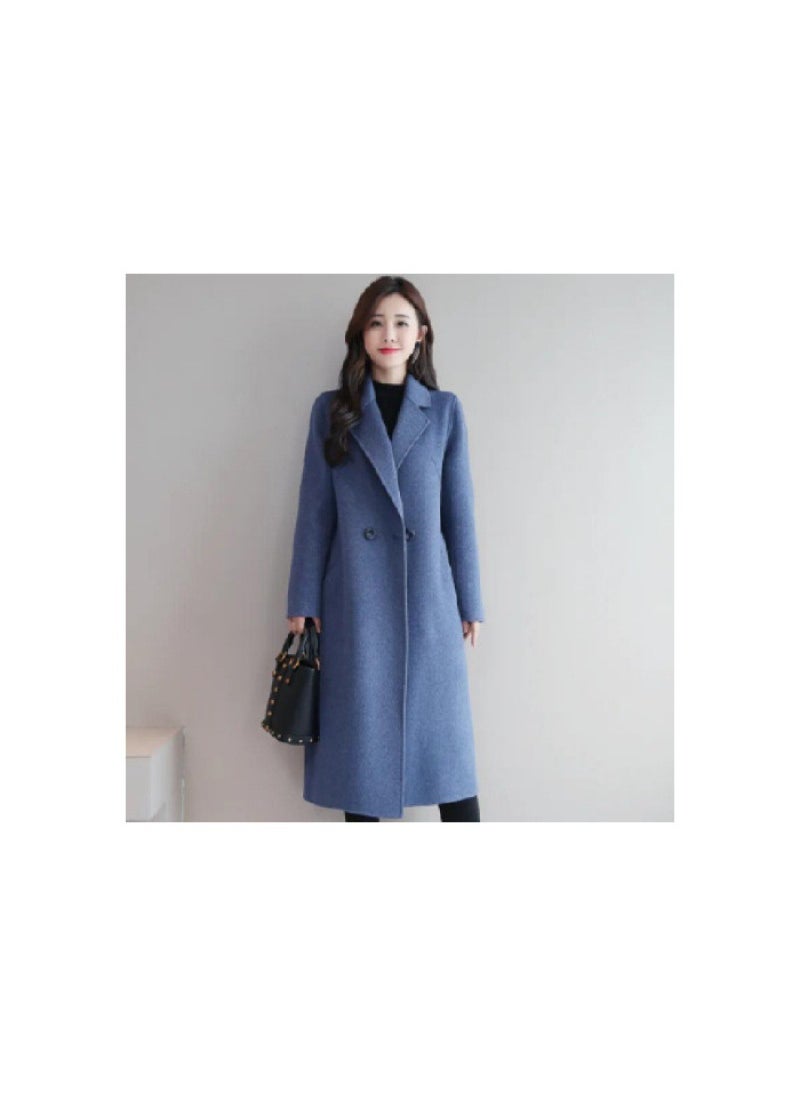 Generic - Original Size Woolen Coat Womens Outerwear Spring Autumn Medium Length plus Size Korean Style Loose Coat Comfortable Casual Camel - Image 1