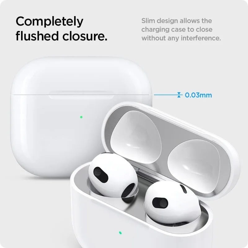 Metal Dustproof Sticker for Airpods Pro Headphone Covers for Airpods Pro 3 2 Headphones Case Protective with Cleaning Brush - Image 5