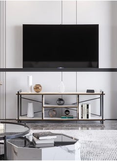 AGD TV table with a beautiful and modern design made of wood and metal legs  - Image 4