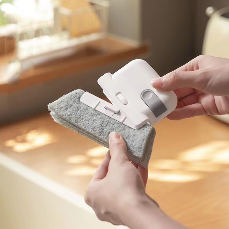 SIMXEN 2 in 1 Multifunctional Groove Cleaning Brush Window Sliding Door Track Cleaning Brush with Dust Collector,Cleaning Brush for Door and Window Gaps,Ideal Cleaning Tool for Doors and Window - Image 4