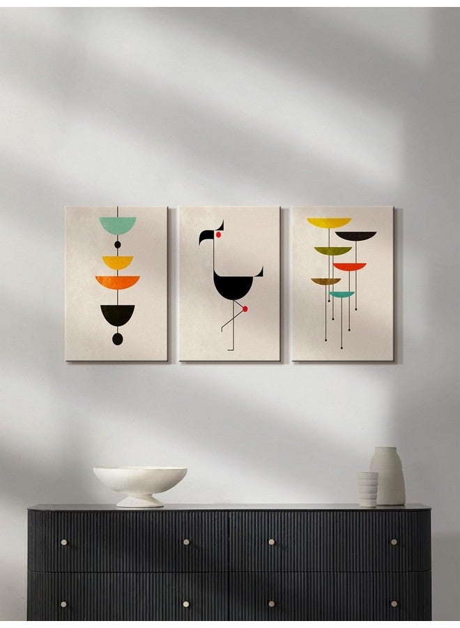 999STORE Wooden Stretched Wall Hanging Canvas painting with Frame (30X16 Inch) S3FCanvas211 - Image 1