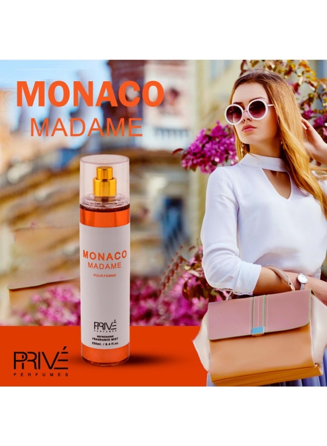PRIVE Monaco Madame Fragrance Mist For Women 250ml - Image 3