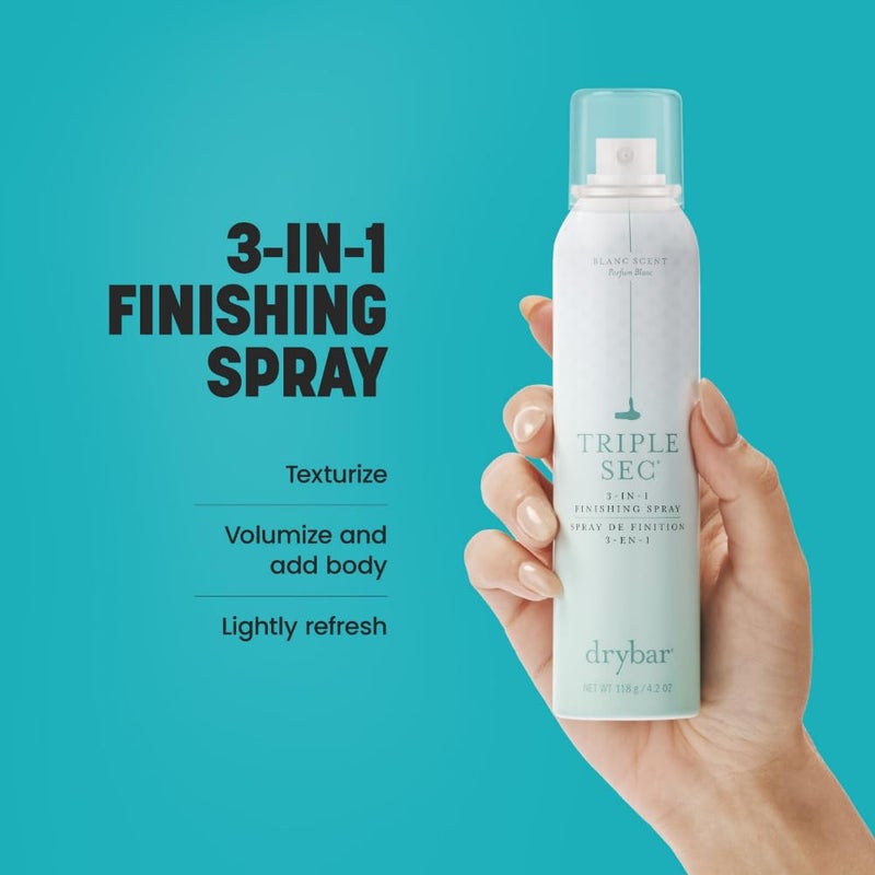 Drybar Triple Sec 3-in-1 Finishing Spray - Full Size, Lush Scent | Adds Texture, Amplifies and Refreshes Hair for Fuller Styles & Absorbs Light Oils, All Hair Types - Image 3