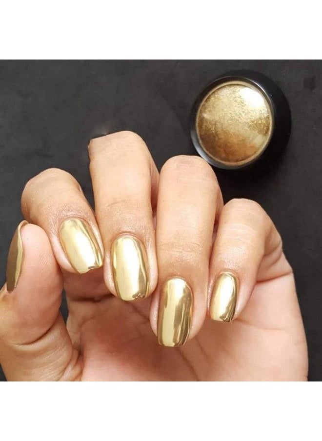 Vonrui - Holographic Mirror Nail Powders Chrome Gold Effect Pure Metallic Dust Sequins Uv Gel Nail Chrome Pigment For Nail Art Decoration - Image 1