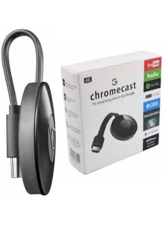 Chromecast 4K TV Streaming Device – Stream Ultra High Definition 4K Content, Voice Control, Supports Dolby Vision & HDR, Easy Setup with Google Home, Compact & Portable Design – Perfect for Streaming Movies, TV Shows, Music, and More