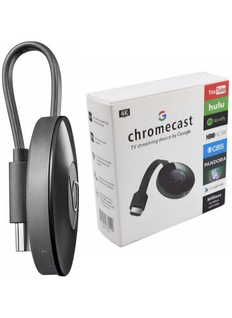 TIGER - Chromecast 4K TV Streaming Device – Stream Ultra High Definition 4K Content, Voice Control, Supports Dolby Vision & HDR, Easy Setup with Google Home, Compact & Portable Design – Perfect for Streaming Movies, TV Shows, Music, and More - Image 1
