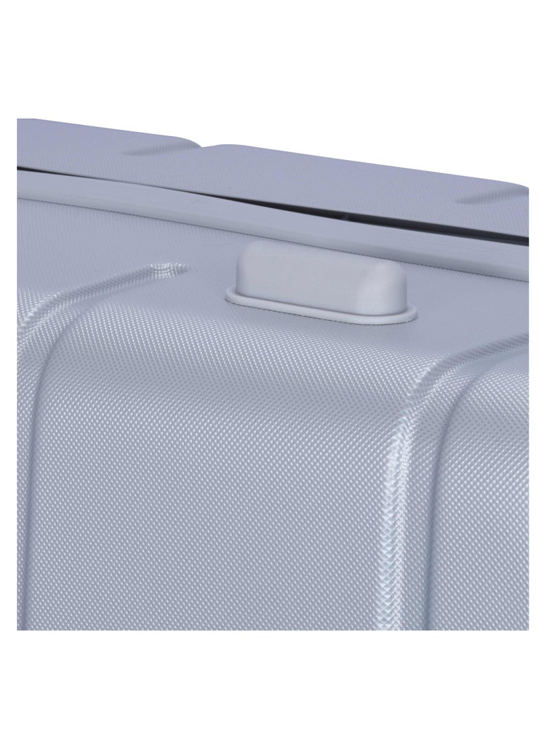 SENATOR - Hard Case Travel Bag Trolley Luggage Set of 3 ABS Lightweight Suitcase with 4 Spinner Wheels A1012 Silver - Image 1