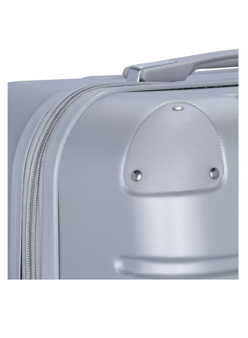 SENATOR Hard Case Travel Bag Trolley Luggage Set of 3 ABS Lightweight Suitcase with 4 Spinner Wheels A1012 Silver