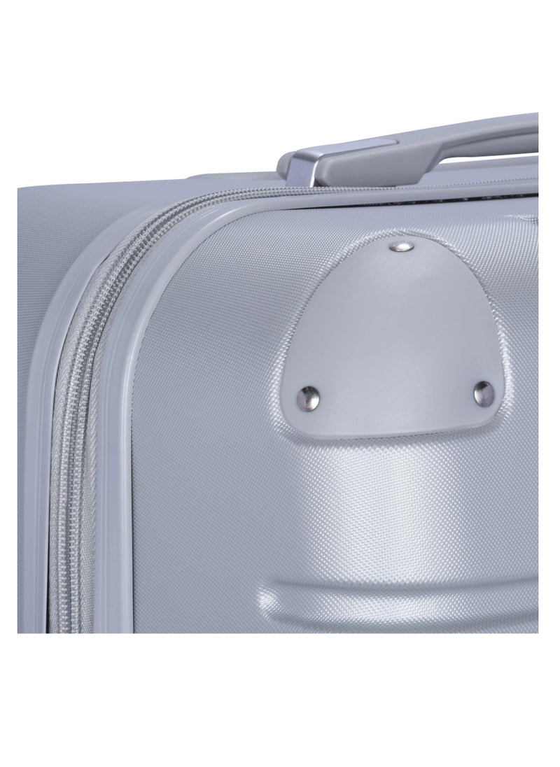 SENATOR - Hard Case Travel Bag Trolley Luggage Set of 3 ABS Lightweight Suitcase with 4 Spinner Wheels A1012 Silver - Image 1