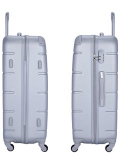 Hard Case Travel Bag Trolley Luggage Set of 3 ABS Lightweight Suitcase with 4 Spinner Wheels A1012 Silver - pzsku/ZA032A3E9B531E0EA4ECCZ/45/_/1719391751/378f7fad-80a9-4879-a373-7b0069b668a6