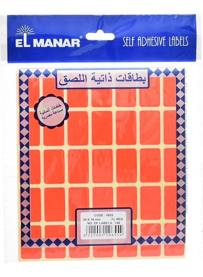 El Manar Bold Medium Adhesive Label Sticker, 18x30 mm With Premium Material Suitable For Home, School And Office - Image 3