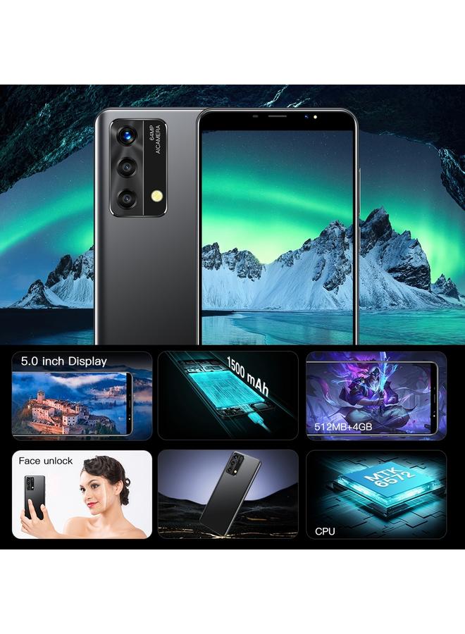 Green Tiger A03S D105 512MB Plus 4GB 5.0 inch Screen Face Identification Android 4.4 MTK6572 Dual Core Network 3G Black - Image 4