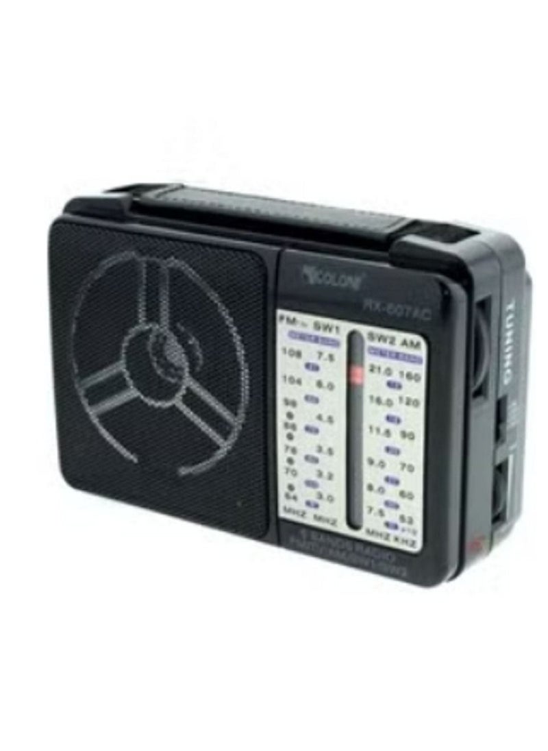 Golon Classic Mini Electric Radio B607 Black  - Image 3