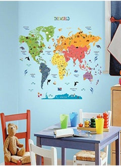NIBEMINENT Kids Educational Removable World Map Multicolour  - Image 2