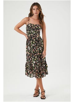 FOREVER 21 Floral Print Sweetheart Midi Dress  - Image 5