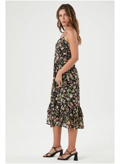FOREVER 21 Floral Print Sweetheart Midi Dress  - Image 2