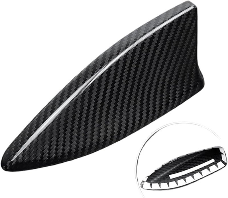 Black Car Antenna Shark Fin Cover Trim Sticker For 10th Generation Civic Hatchback - Image 3