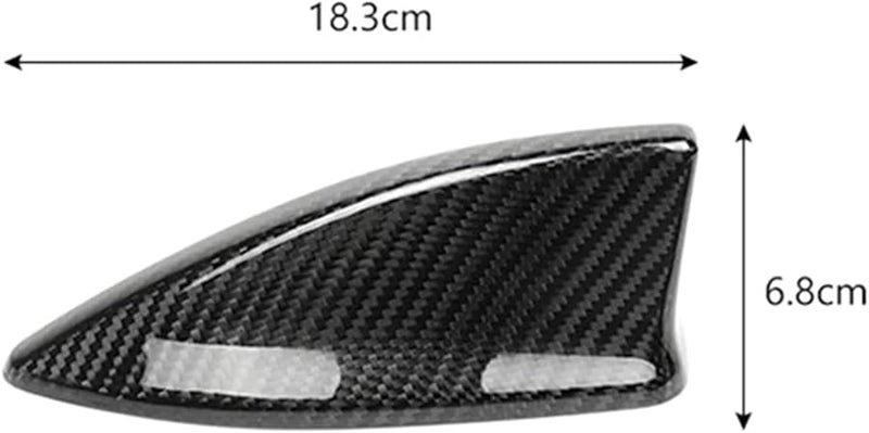 Black Car Antenna Shark Fin Cover Trim Sticker For 10th Generation Civic Hatchback - Image 4