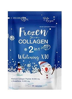 Frozen Collagen 2 in 1 whitening x10 skin whitening capsules 