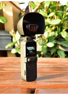 SYOSI Lens Hood for DJI OSMO Pocket 2 + Lens Cover Cap + Hand Lanyard Camera Accessories Combo Lens Sunshade Guard Prevent Glare Protective Caps Adapter Holder Gimbal Protector Prevent Collision Scratch  - Image 2