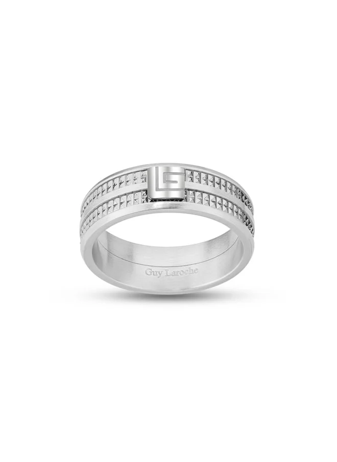 Guy Laroche Alex.2 Silver & Blue Finger Ring for Men